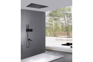 Душевой комплект Abber Daheim с термостатом черный матовый - 2