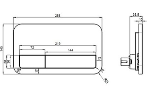Кнопка смыва Villeroy & Boch Viconnect 9224 9068 белый - 2