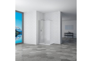 Душевая перегородка 110*195 RGW WA-001 Хром/Прозрачное(Easy)/10 мм