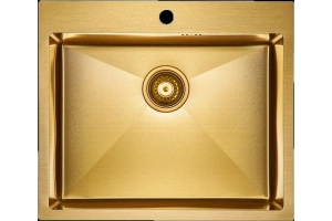 Мойка кухонная Paulmark Brim 59 брашированное золото