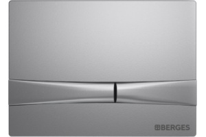 Кнопка смыва Berges Wasserhaus Novum F2 хром, матовый