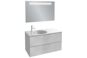 Тумба под раковину Jacob Delafon Odeon Rive Gauche 100 белый - хром - 2