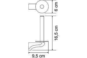 Держатель туалетной бумаги Wasserkraft Kammel K-8397 вертикальный - 3