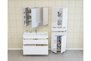 Тумба с раковиной СанТа Лондон 80 напольная - 3