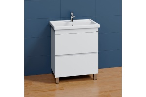 Тумба с раковиной напольная Санта Марс 70 белый