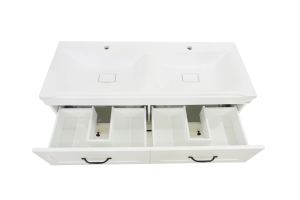 Тумба под раковину Misty Дуэт 120 белая матовая - 3