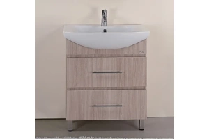 Тумба с раковиной Onika Дельта 70 светлое дерево - 2