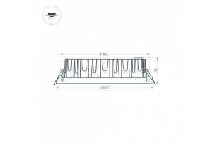Встраиваемый светильник Arlight Ltd 021069 - 3