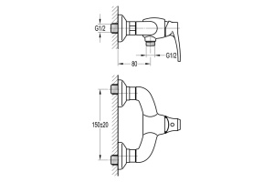 Swedbe Terracotta Смеситель для душа 2552 - 2