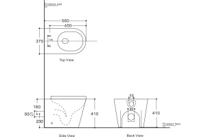 Унитаз приставной Aquanet Rimless Atago 2.0 F LX-1906 - 2