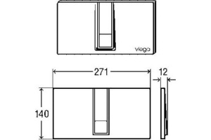 Кнопка смыва Viega Visign for Style хром (654696) - 3