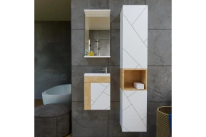 Зеркало Бриклаер Кристалл 40 белое (4627125415845) - 2