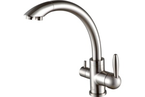 Смеситель Paulmark Essen для кухонной мойки, никель Es213001-NI