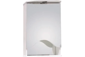 Зеркало-шкаф Onika Лидия 50 L с подсветкой, белый (205003)