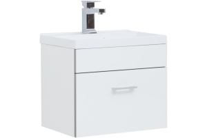 Тумба с раковиной Aquanet Верона 50 подвесная, белая - 3