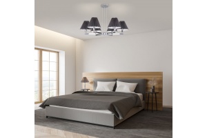 Подвесная люстра Eurosvet Peony 60136/6 хром/графит - 3