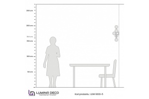 Бра LUMINA DECO Marsiada LDW 6033-5 BK+F.GD - 2
