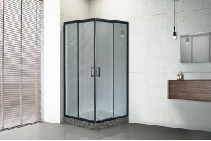 Душевой уголок Royal Bath HPD 110x100 профиль черный стекло матовое - 2