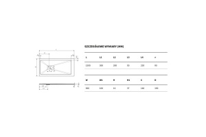 Поддон для душа EXCELLENT Arda 120x90 бежевый - 3