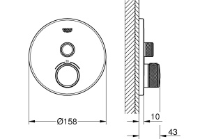 Термостат Grohe Grohtherm SmartControl 29118000 для душа - 3