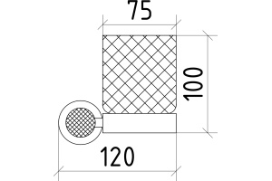 Стакан Boheme Royal Cristal Bronze подвесной - 3