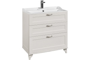 Тумба под раковину напольная Aquaton Леон 80 белый - 2