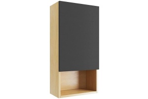 Шкаф подвесной EXCELLENT Tuto 40 R черный - светлое дерево
