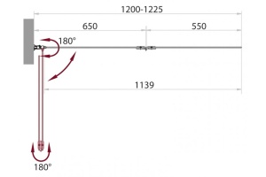 Шторка на ванну BelBagno Sela V 21 120/140 C Cr R - 3