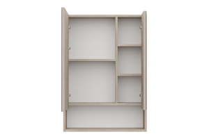 Зеркало-шкаф Misty Мускат 60 светлое дерево - 2