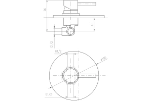 Смеситель для душа Rav Slezak Seina бронза - 2