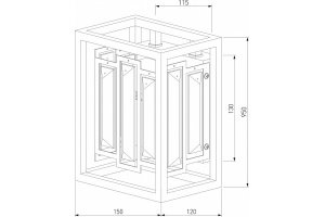 Накладной светильник Bogate's Cella 377/1 Strotskis - 2