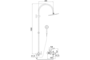 Душевая стойка Rav Slezak Amur Am754.5/3 - 2