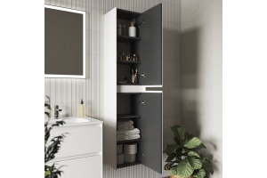 Шкаф-пенал Sancos Cento 35 см белый глянец - 2