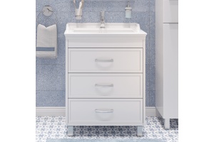 Тумба с раковиной STWORKI Хальмстад 65 белая