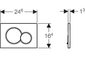 Кнопка смыва Geberit Sigma 01 115.770.DW.5 черная - 3