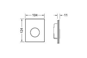 Кнопка смыва Tece Loop сатин, черный (9242663) - 2