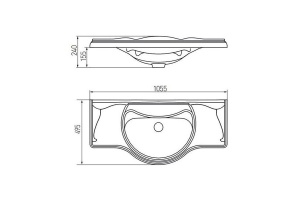 Мебельная раковина Акватон America 10.6 см (7327205000) - 2