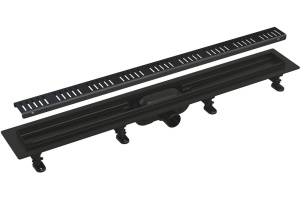 Душевой лоток AlcaPlast APZ10BLACK 850 с решеткой и опорами