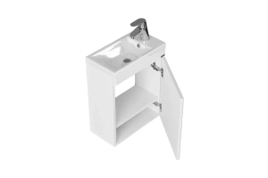 Тумба под раковину Санта Омега 40 белый - 2