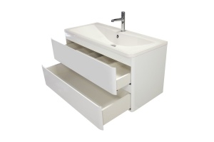 Тумба с раковиной BelBagno Albano 90 белый - 3
