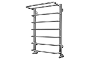 Водяной полотенцесушитель Terminus Полка П7 450х696 с полкой Хром - 2