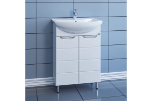 Тумба под раковину Санта Родос 60 белый - 3