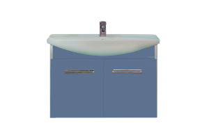 Джулия - 75 Тумба подвесная синяя