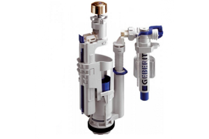 KERASAN Механизм двойного смыва GEBERIT, нижний подвод воды, цвет золото (артикул на коробке 750901)