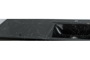 Раковина Stella Polar Мадлен 120 R на стиральную машину черный - 3