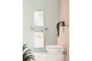 Комплект мебели для ванной Vitra Mia 40 белый глянец - 3