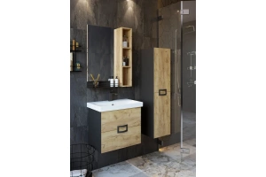 Шкаф-пенал Sanflor Выборг дуб золотой (С16297) - 2