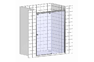 Душевая дверь в нишу BelBagno Uno BF 1 160 C Cr - 3