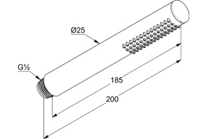 Душевая лейка Kludi Nova Fonte черная 3912039-00 - 2