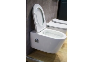 Zoe AM9322C1CHR Унитаз подвесной безободковый с функцией биде, с креплением ART&MAX - 3